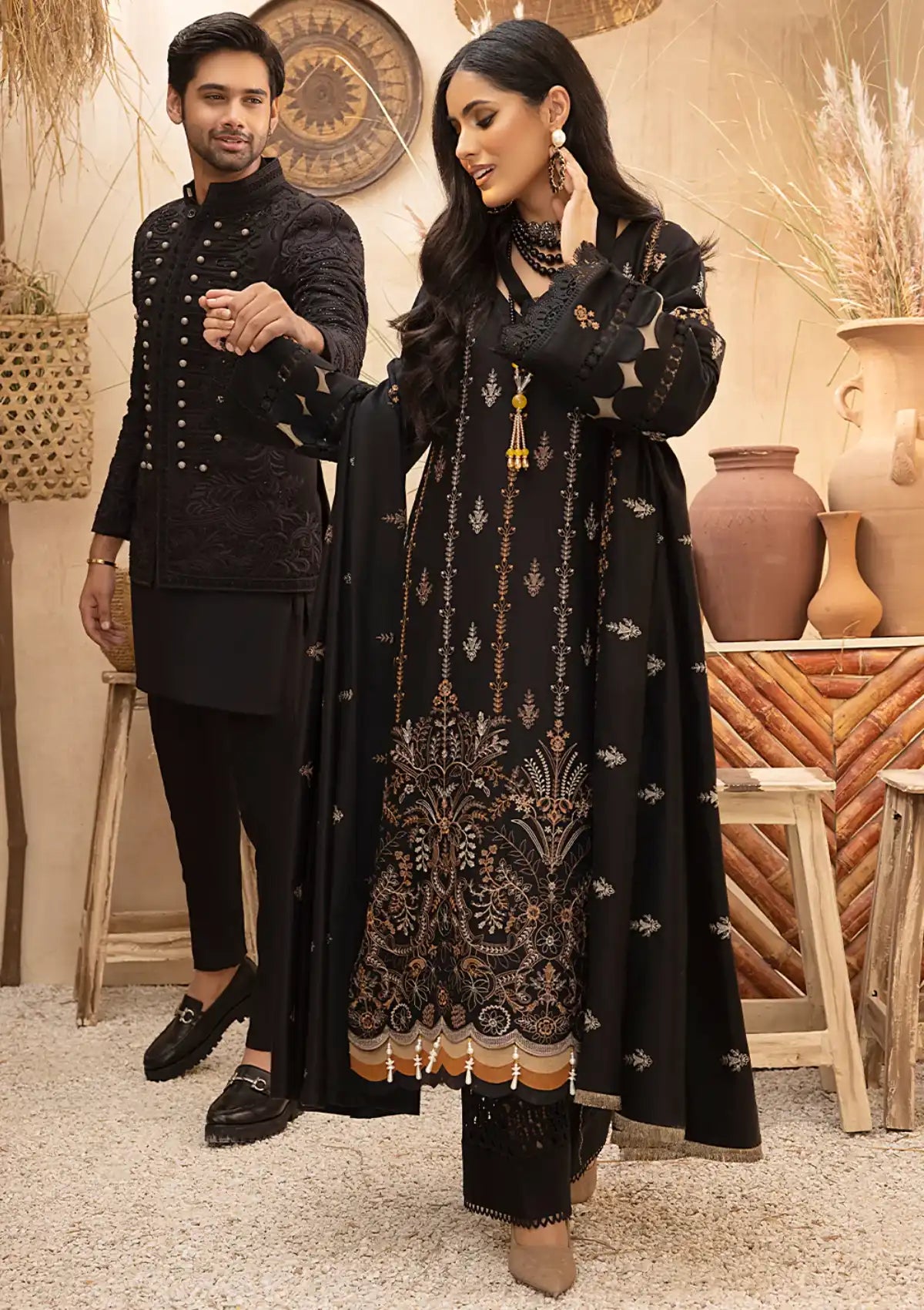 Winter Collection - Mahnur - Mehru - Cashmere Wool - MW#01 - Official Mahnur - Agha Fabrics UK