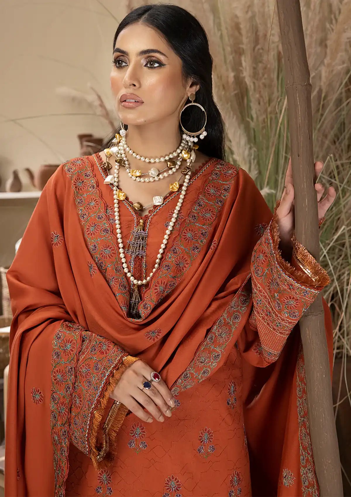 Winter Collection - Mahnur - Mehru - Cashmere Wool - MW#03 - Official Mahnur - Agha Fabrics UK