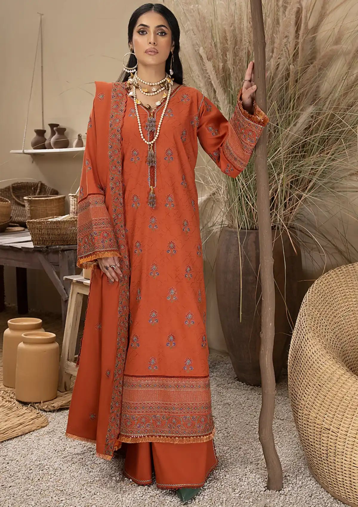 Winter Collection - Mahnur - Mehru - Cashmere Wool - MW#03 - Official Mahnur - Agha Fabrics UK