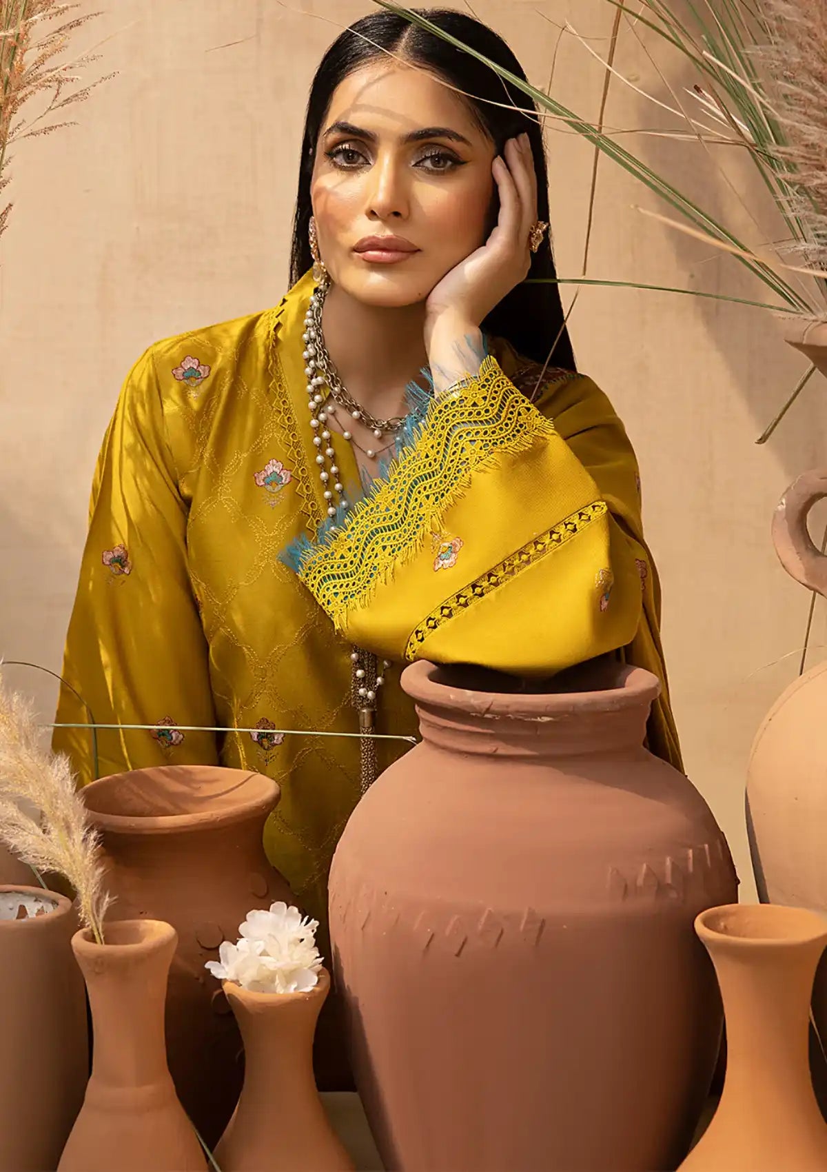 Winter Collection - Mahnur - Mehru - Cashmere Wool - MW#05 - Official Mahnur - Agha Fabrics UK