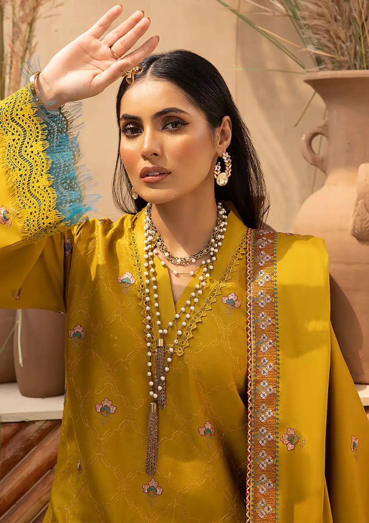 Winter Collection - Mahnur - Mehru - Cashmere Wool - MW#05 - Official Mahnur - Agha Fabrics UK