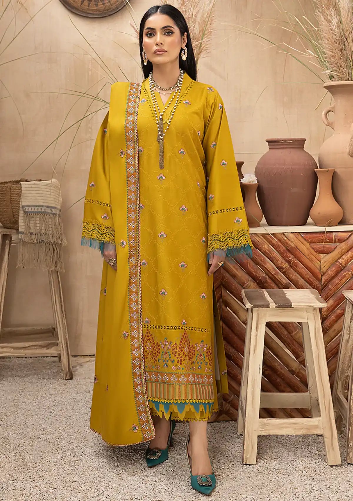 Winter Collection - Mahnur - Mehru - Cashmere Wool - MW#05 - Official Mahnur - Agha Fabrics UK