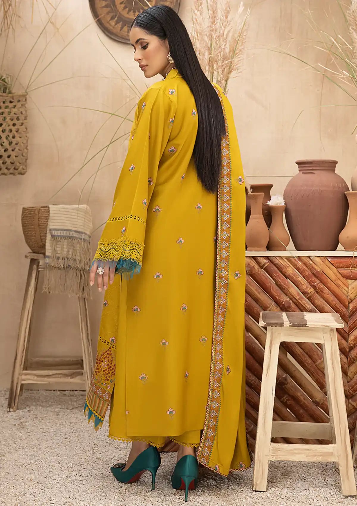 Winter Collection - Mahnur - Mehru - Cashmere Wool - MW#05 - Official Mahnur - Agha Fabrics UK