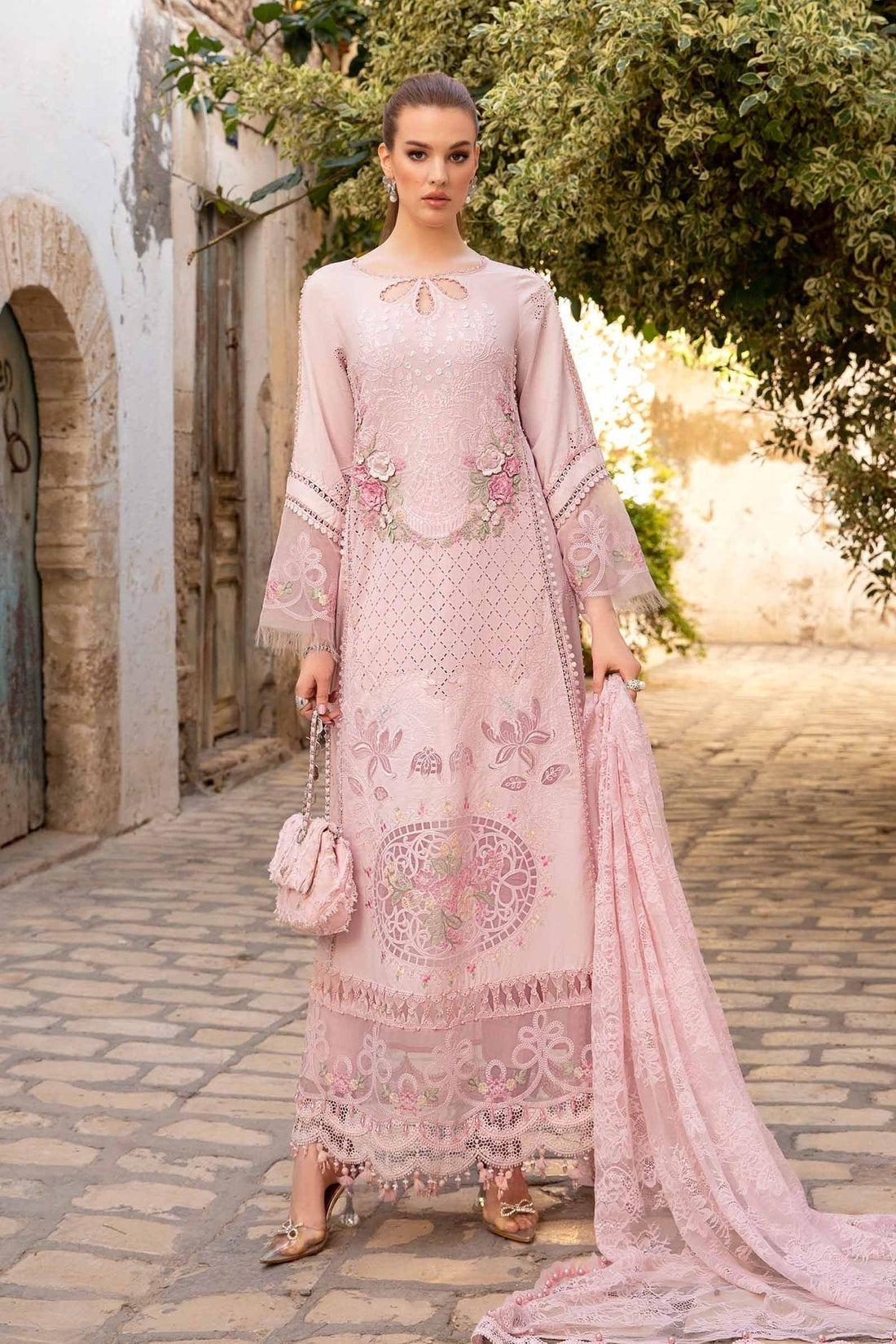 Maria B | Voyage a' Luxe Lawn | D-2411-A -  Maria B Luxury -  Agha Fabrics