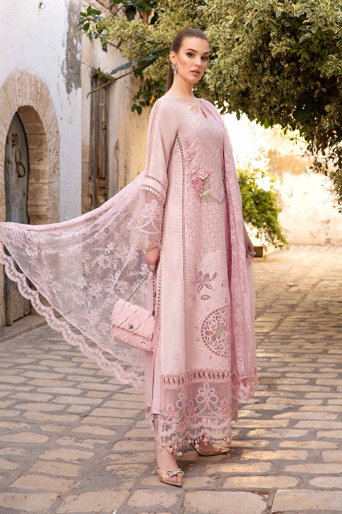 Maria B | Voyage a' Luxe Lawn | D-2411-A -  Maria B Luxury -  Agha Fabrics