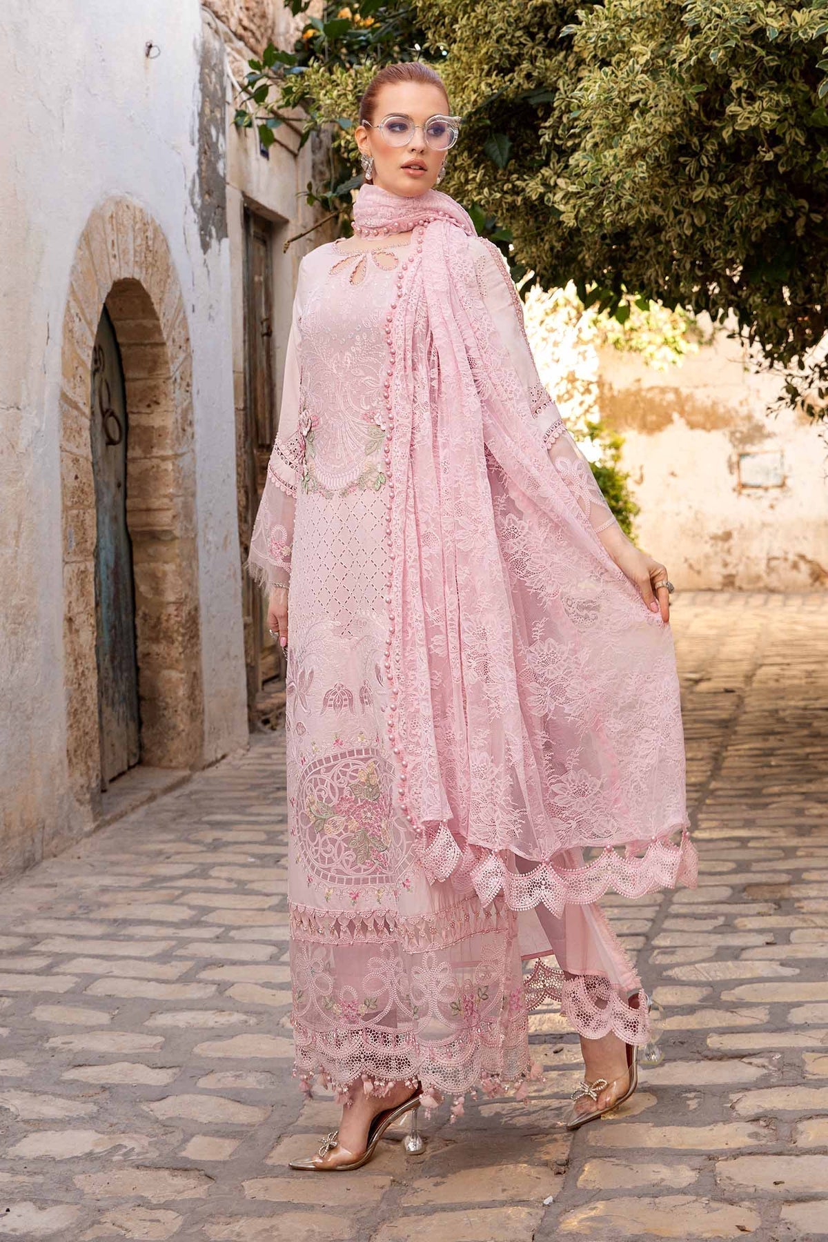 Maria B | Voyage a' Luxe Lawn | D-2411-A -  Maria B Luxury -  Agha Fabrics