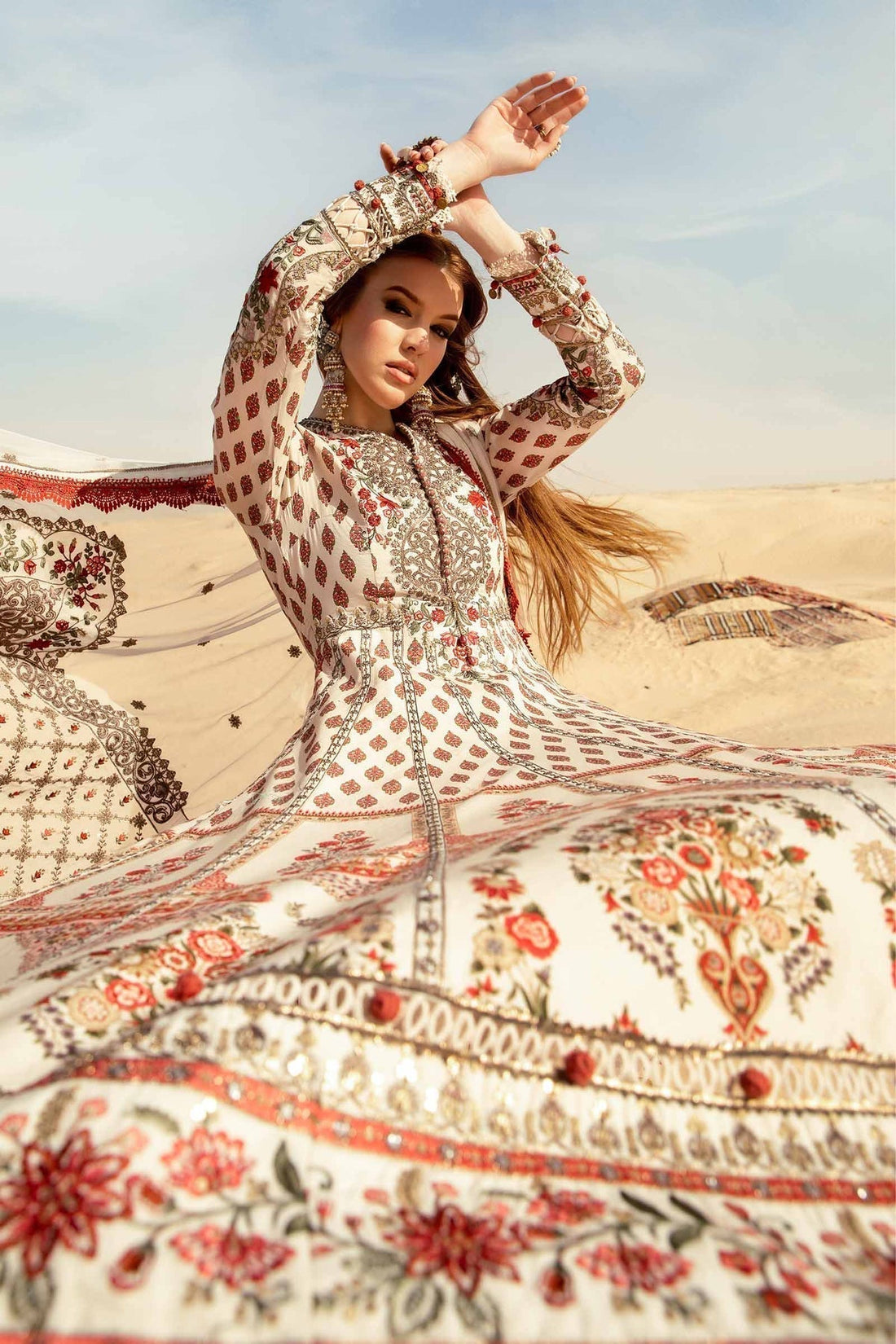 Maria B | Voyage a' Luxe Lawn | D-2413-A -  Maria B Luxury -  Agha Fabrics