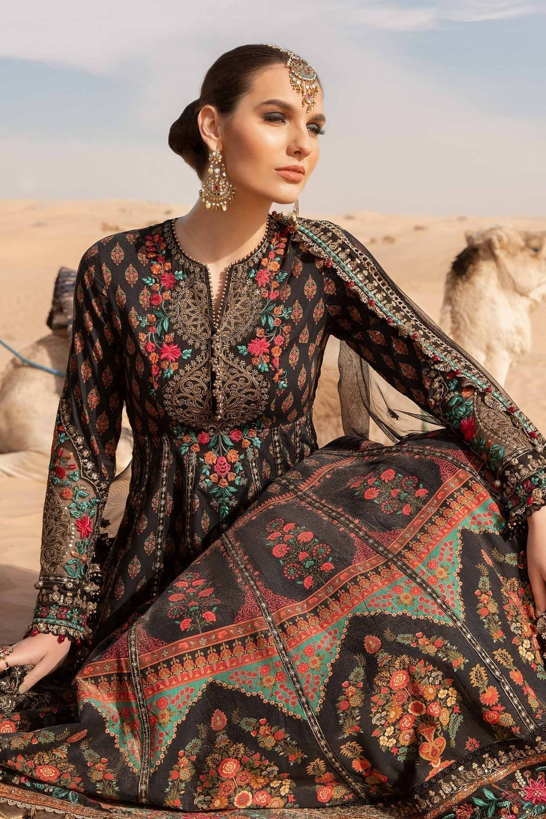 Maria B | Voyage a' Luxe Lawn | D-2413-B -  Maria B Luxury -  Agha Fabrics