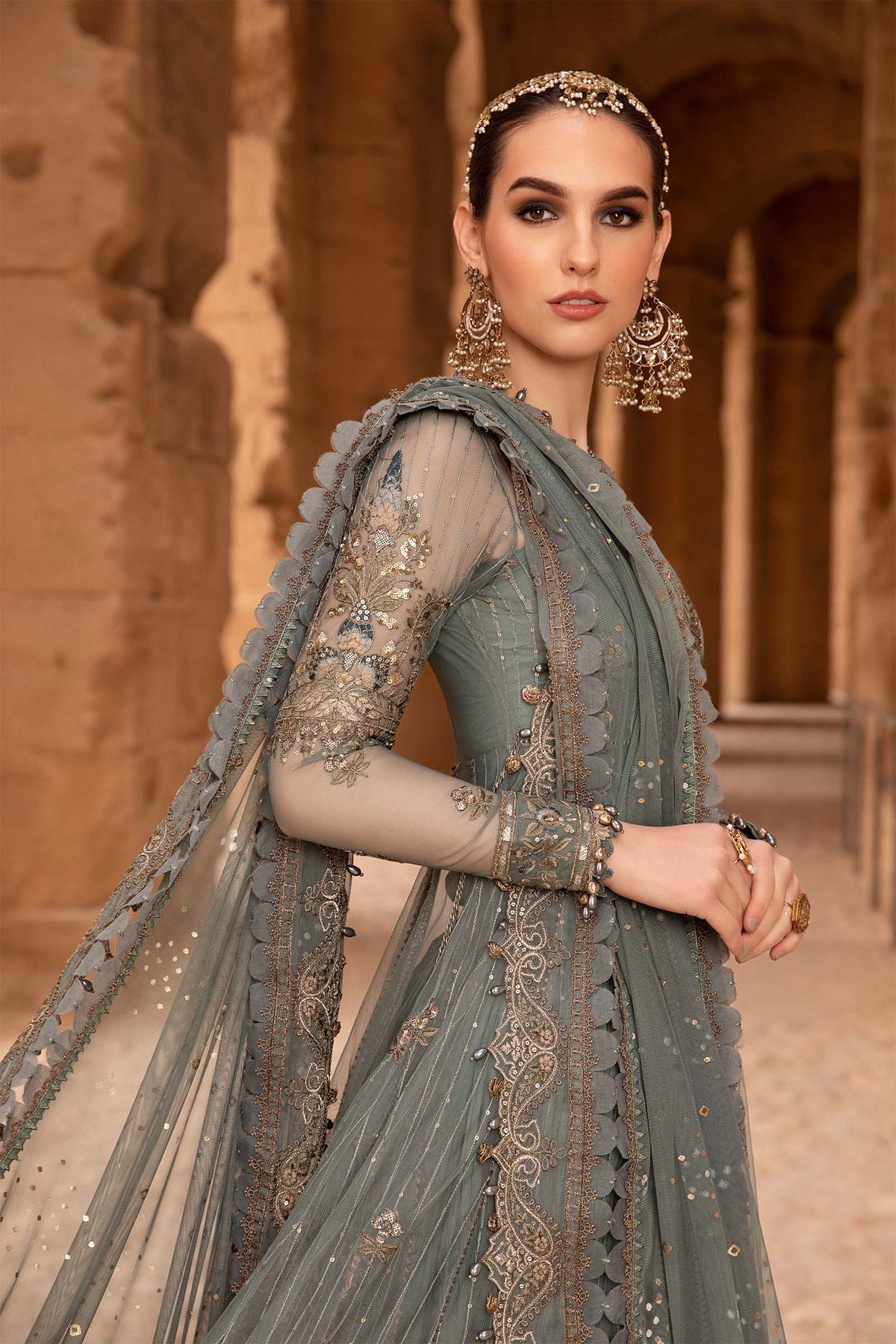 Maria B | Voyage a' Luxe Lawn | D-2403-A -  Maria B Luxury -  Agha Fabrics