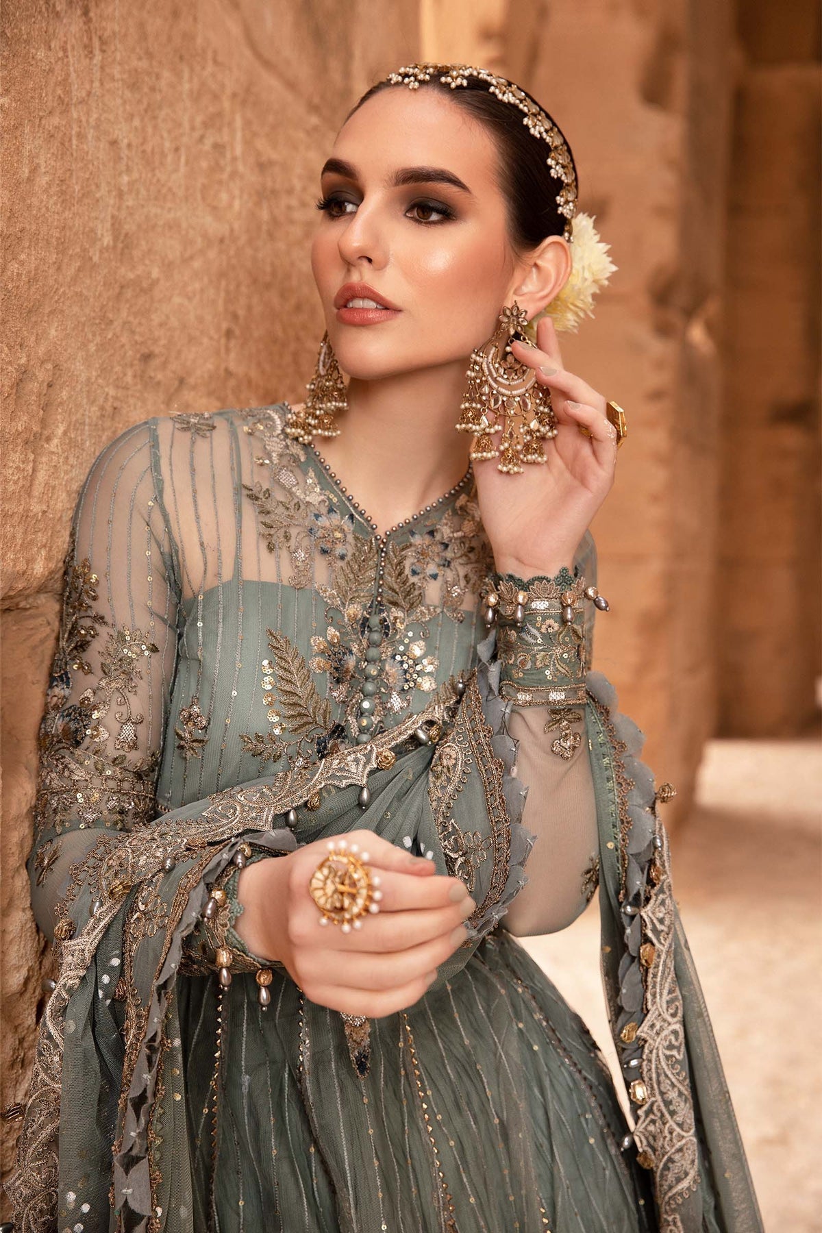 Maria B | Voyage a' Luxe Lawn | D-2403-A -  Maria B Luxury -  Agha Fabrics