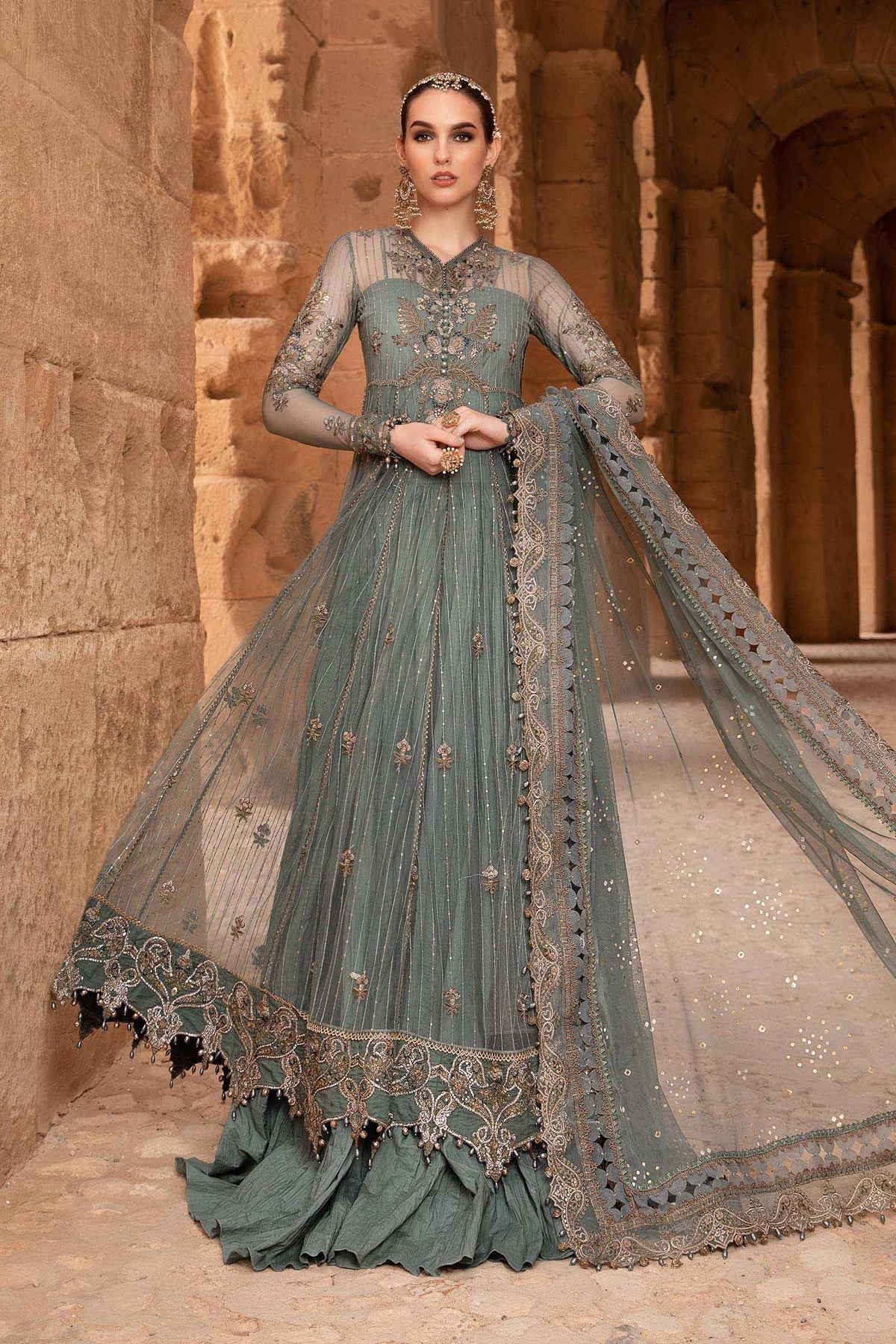 Maria B | Voyage a' Luxe Lawn | D-2403-A -  Maria B Luxury -  Agha Fabrics
