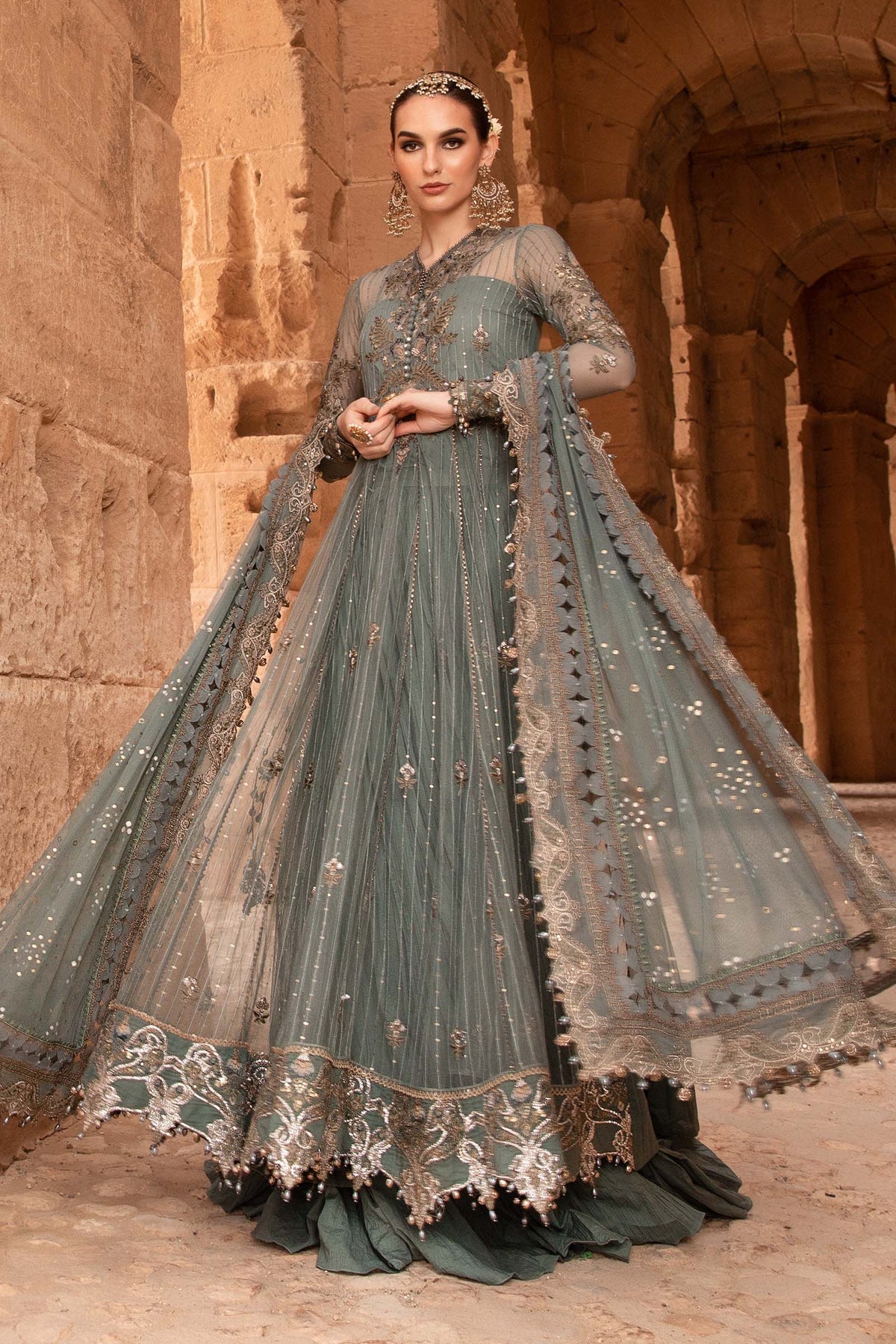 Maria B | Voyage a' Luxe Lawn | D-2403-A -  Maria B Luxury -  Agha Fabrics
