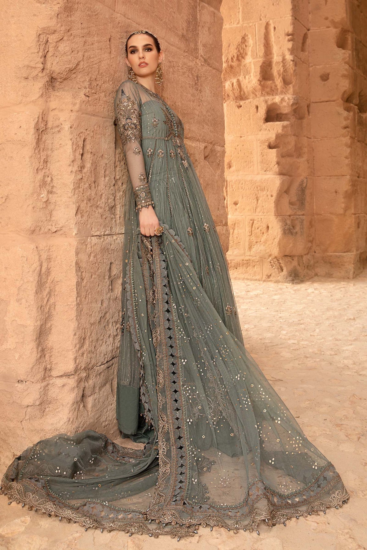 Maria B | Voyage a' Luxe Lawn | D-2403-A -  Maria B Luxury -  Agha Fabrics