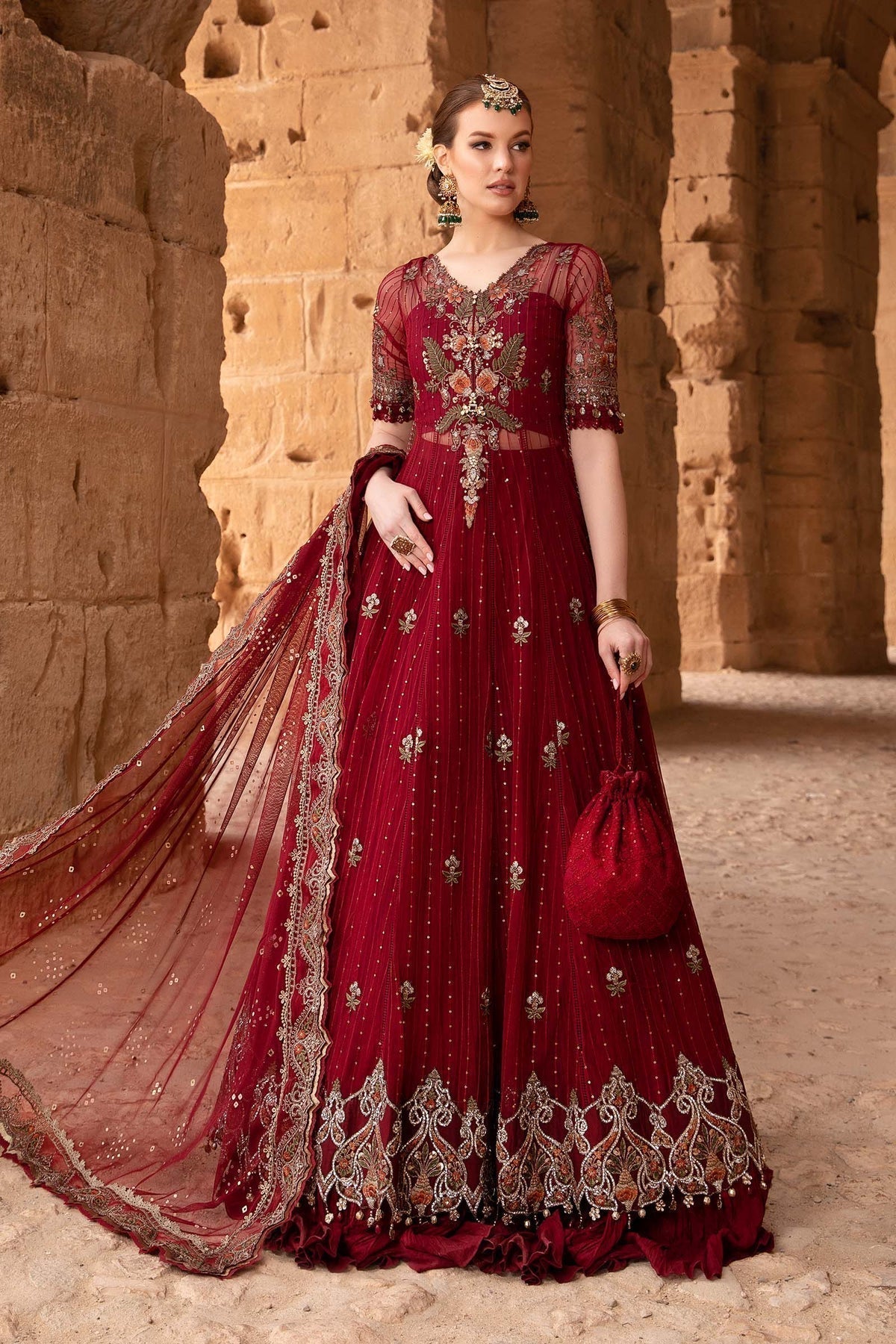 Maria B | Voyage a' Luxe Lawn | D-2403-B -  Maria B Luxury -  Agha Fabrics