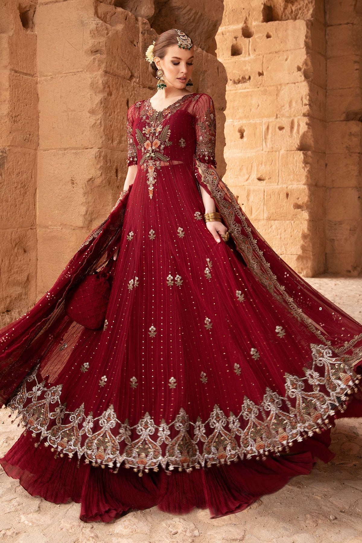 Maria B | Voyage a' Luxe Lawn | D-2403-B -  Maria B Luxury -  Agha Fabrics