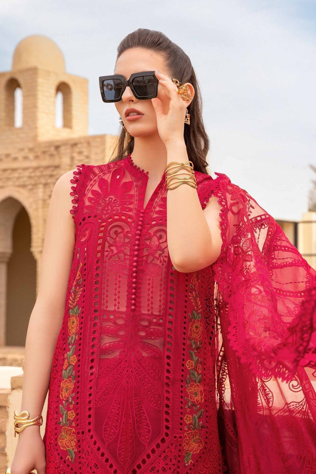 Maria B | Voyage a' Luxe Lawn | D-2404-A -  Maria B Luxury -  Agha Fabrics