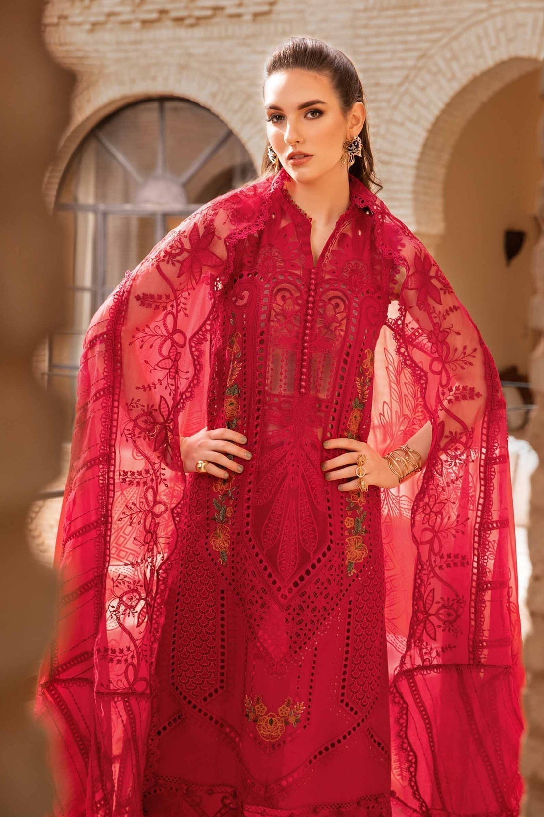 Maria B | Voyage a' Luxe Lawn | D-2404-A -  Maria B Luxury -  Agha Fabrics