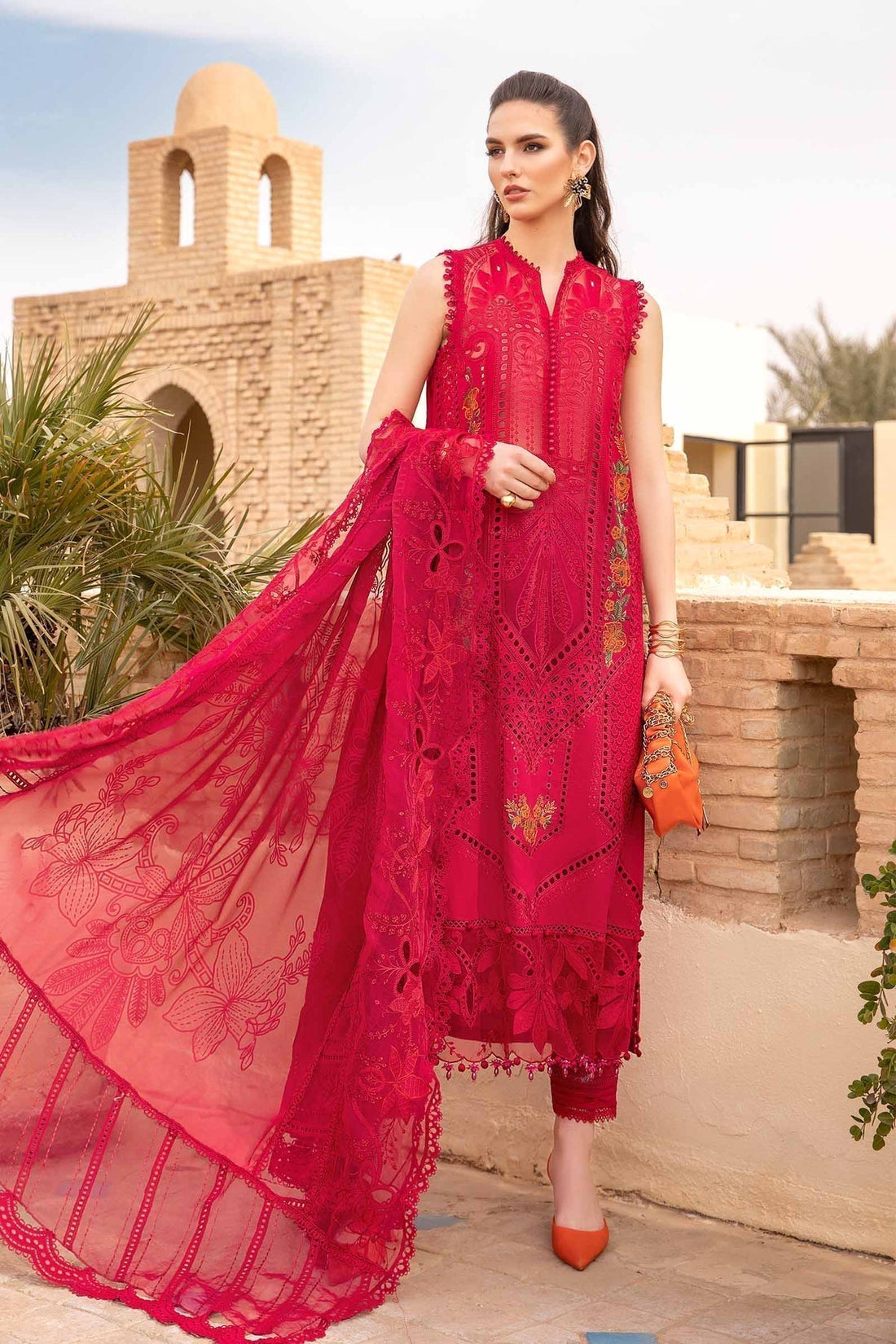 Maria B | Voyage a' Luxe Lawn | D-2404-A -  Maria B Luxury -  Agha Fabrics