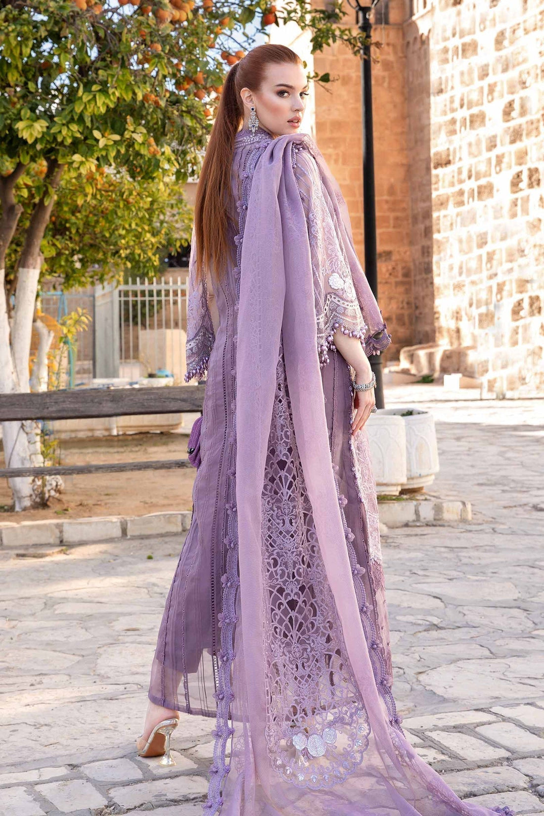 Maria B | Voyage a' Luxe Lawn | D-2401-A -  Maria B Luxury -  Agha Fabrics
