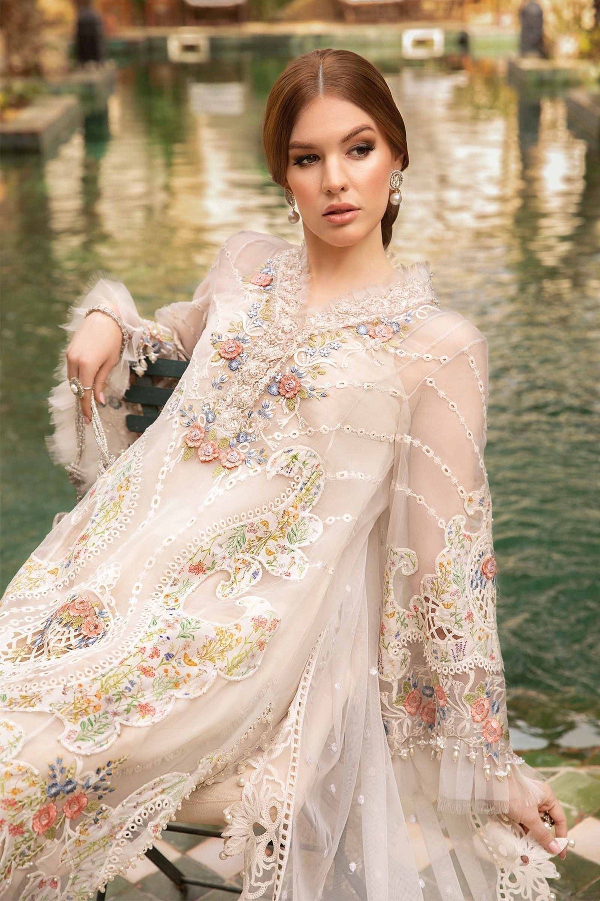 Maria B | Voyage a' Luxe Lawn | D-2405-A -  Maria B Luxury -  Agha Fabrics