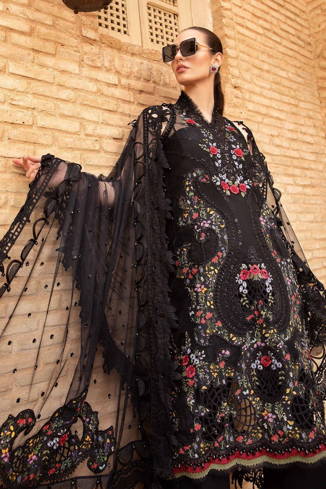 Maria B | Voyage a' Luxe Lawn | D-2405-B -  Maria B Luxury -  Agha Fabrics