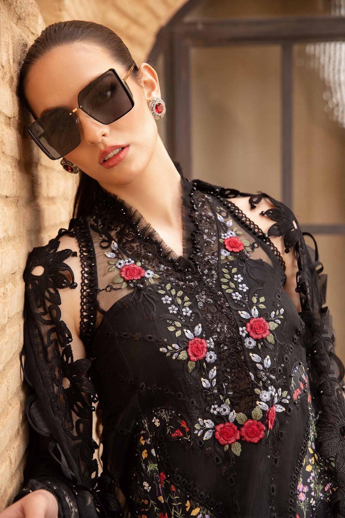 Maria B | Voyage a' Luxe Lawn | D-2405-B -  Maria B Luxury -  Agha Fabrics
