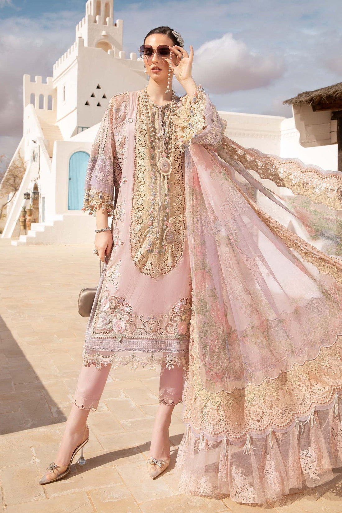 Maria B | Voyage a' Luxe Lawn | D-2406-A -  Maria B Luxury -  Agha Fabrics