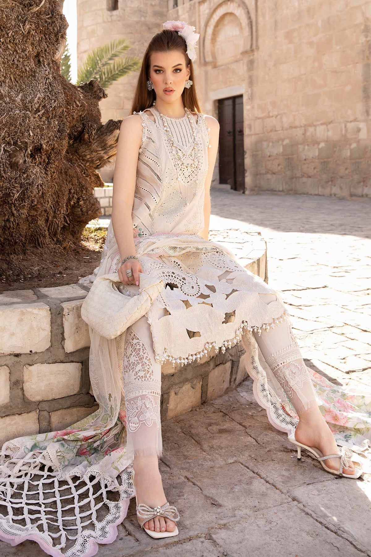 Maria B | Voyage a' Luxe Lawn | D-2407-A -  Maria B Luxury -  Agha Fabrics