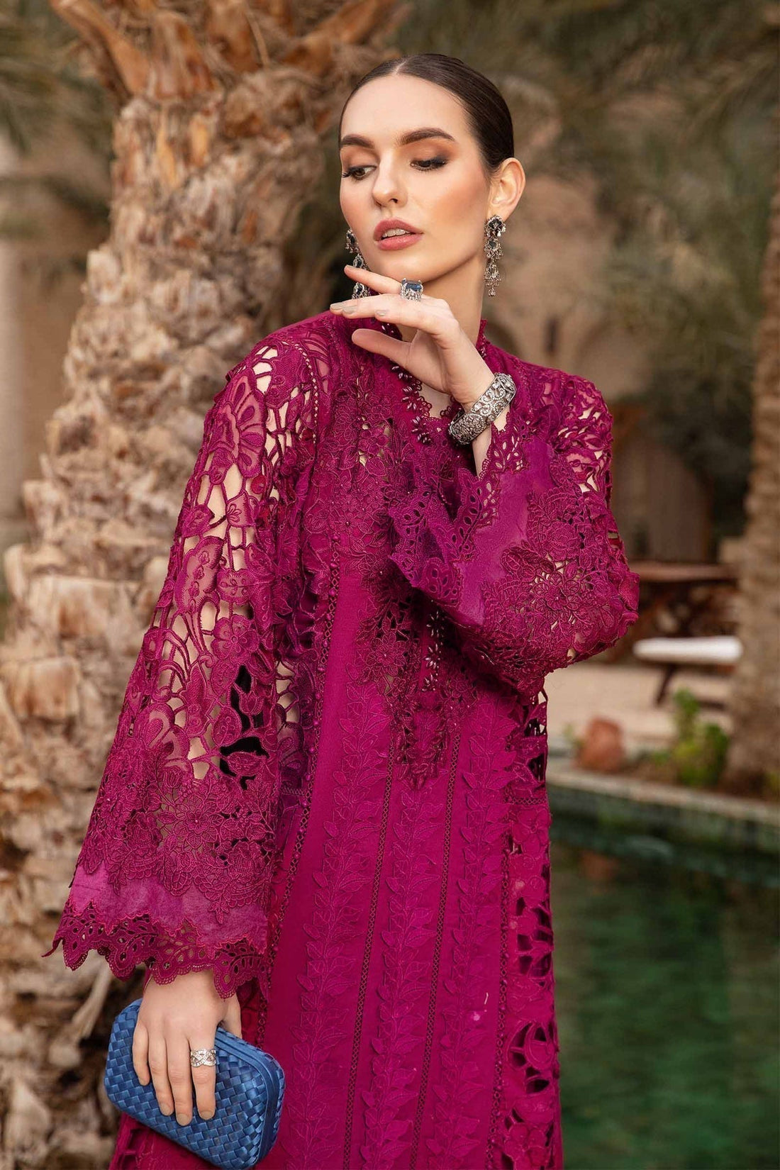 Maria B | Voyage a' Luxe Lawn | D-2409-B -  Maria B Luxury -  Agha Fabrics