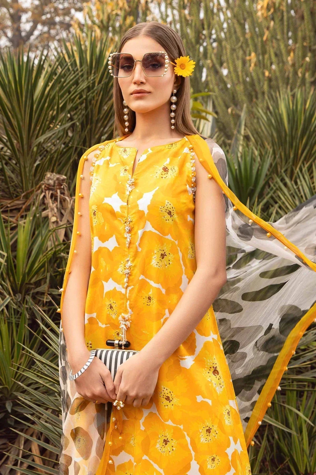 Maria B | M Prints Spring 24 | MPT-2112-B -  Maria B Luxury -  Agha Fabrics