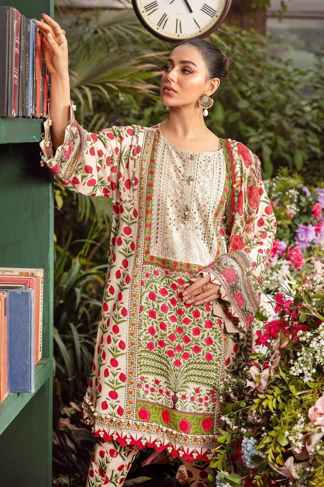 Maria B | M Prints Spring 24 | MPT-2114-A -  Maria B Luxury -  Agha Fabrics