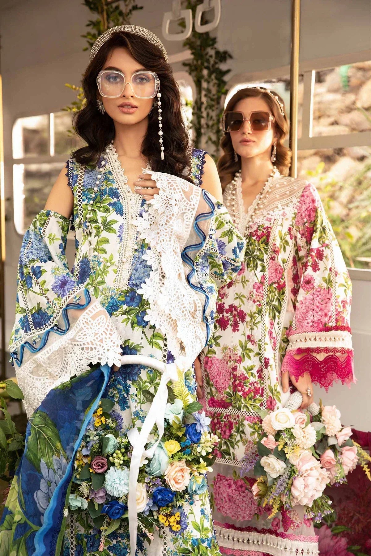 Maria B | M Prints Spring 24 | MPT-2102-B -  Maria B Luxury -  Agha Fabrics