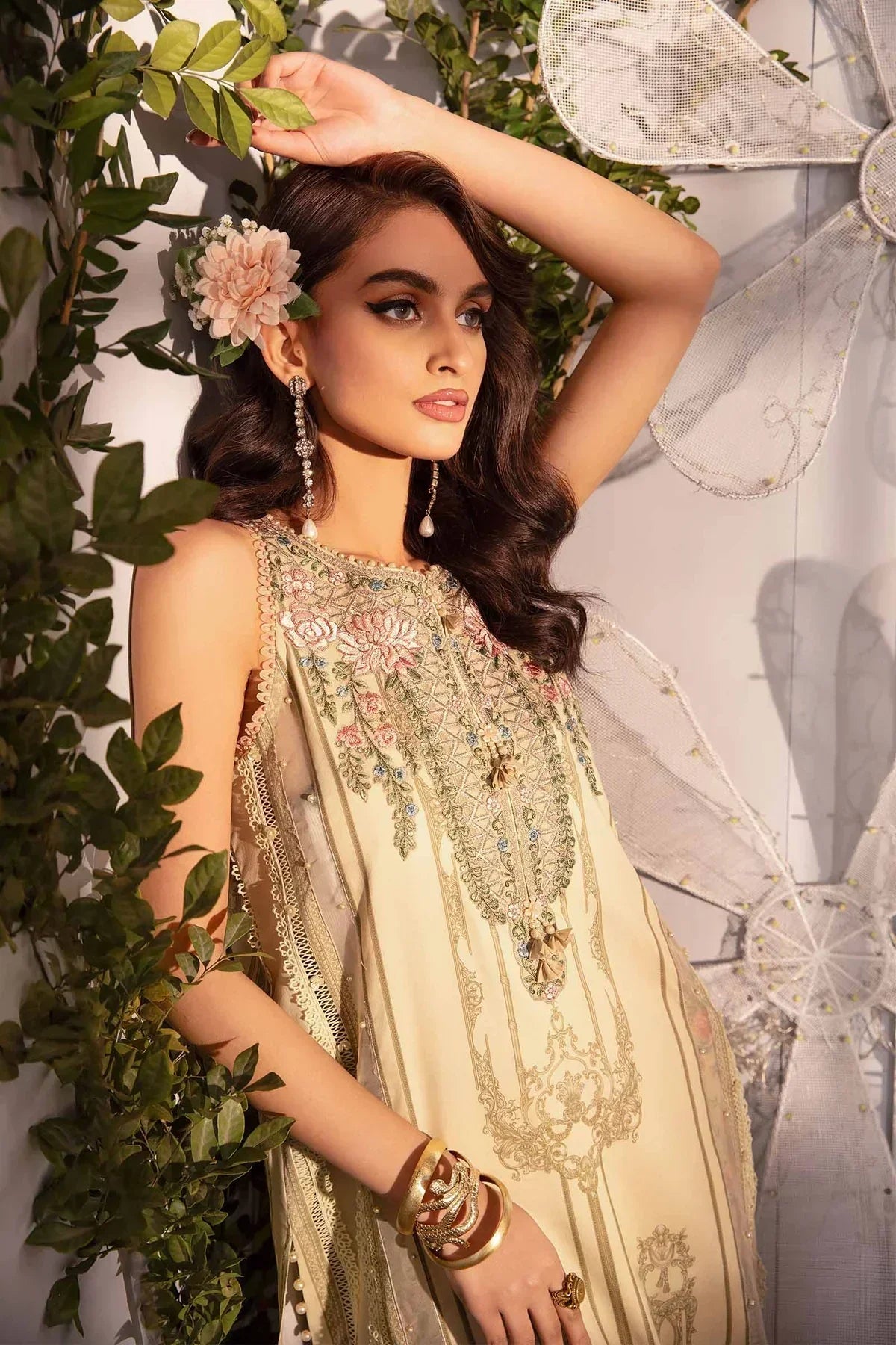 Maria B | M Prints Spring 24 | MPT-2104-A -  Maria B Luxury -  Agha Fabrics