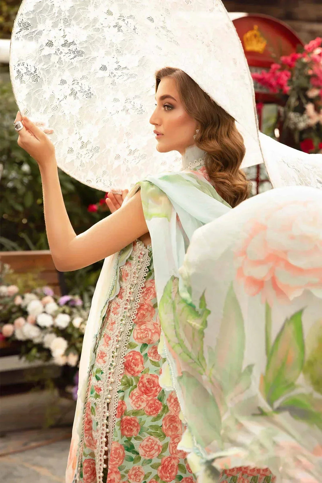 Maria B | M Prints Spring 24 | MPT-2106-A -  Maria B Luxury -  Agha Fabrics