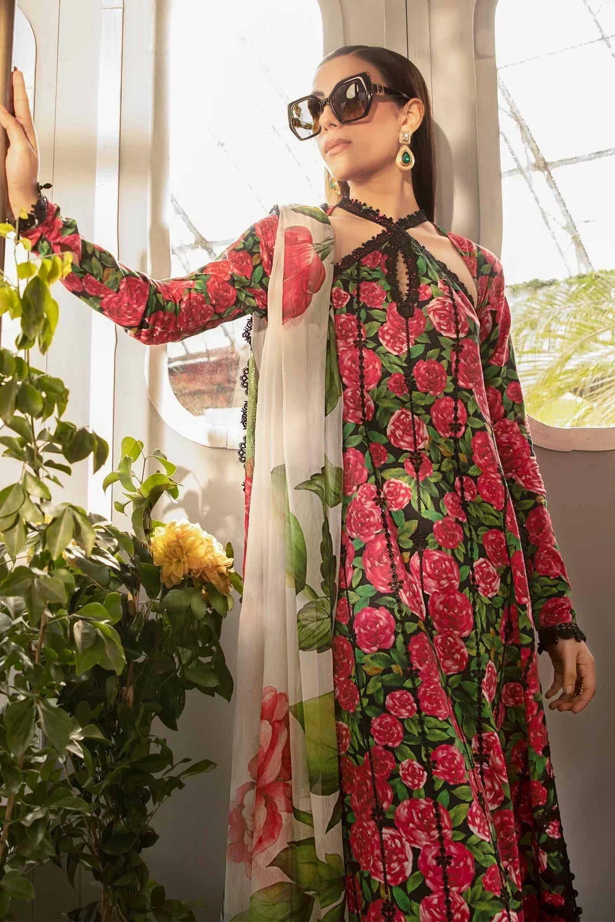 Maria B | M Prints Spring 24 | MPT-2106-B -  Maria B Luxury -  Agha Fabrics