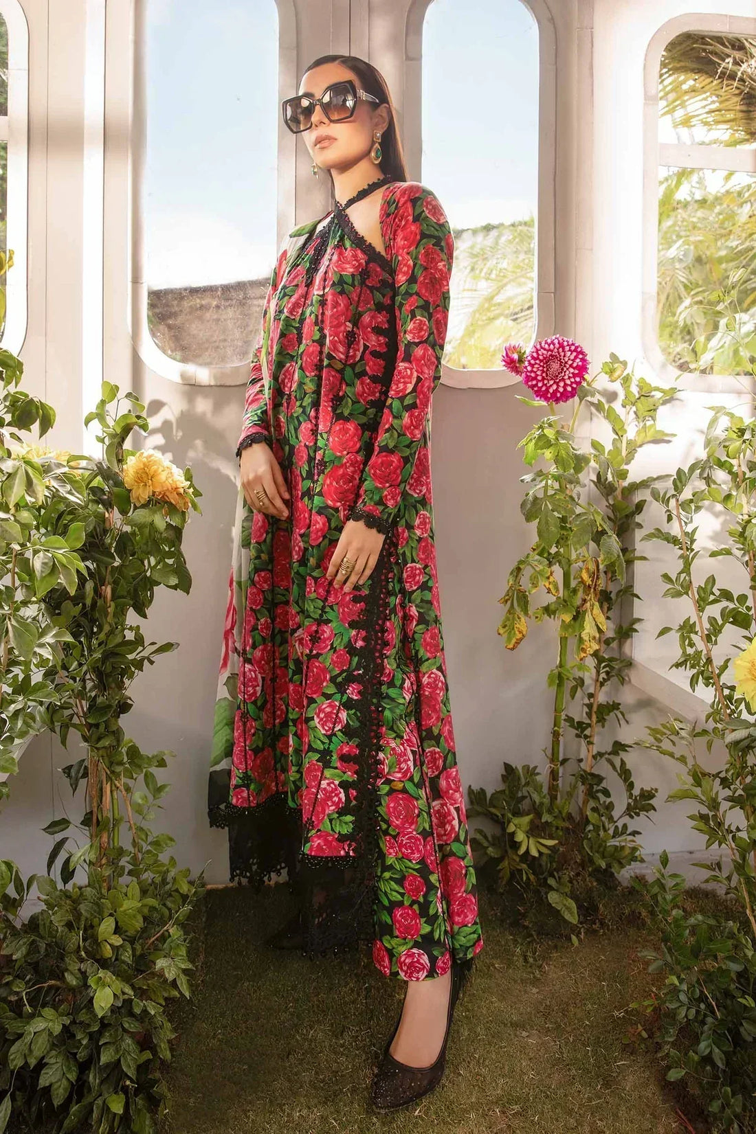 Maria B | M Prints Spring 24 | MPT-2106-B -  Maria B Luxury -  Agha Fabrics