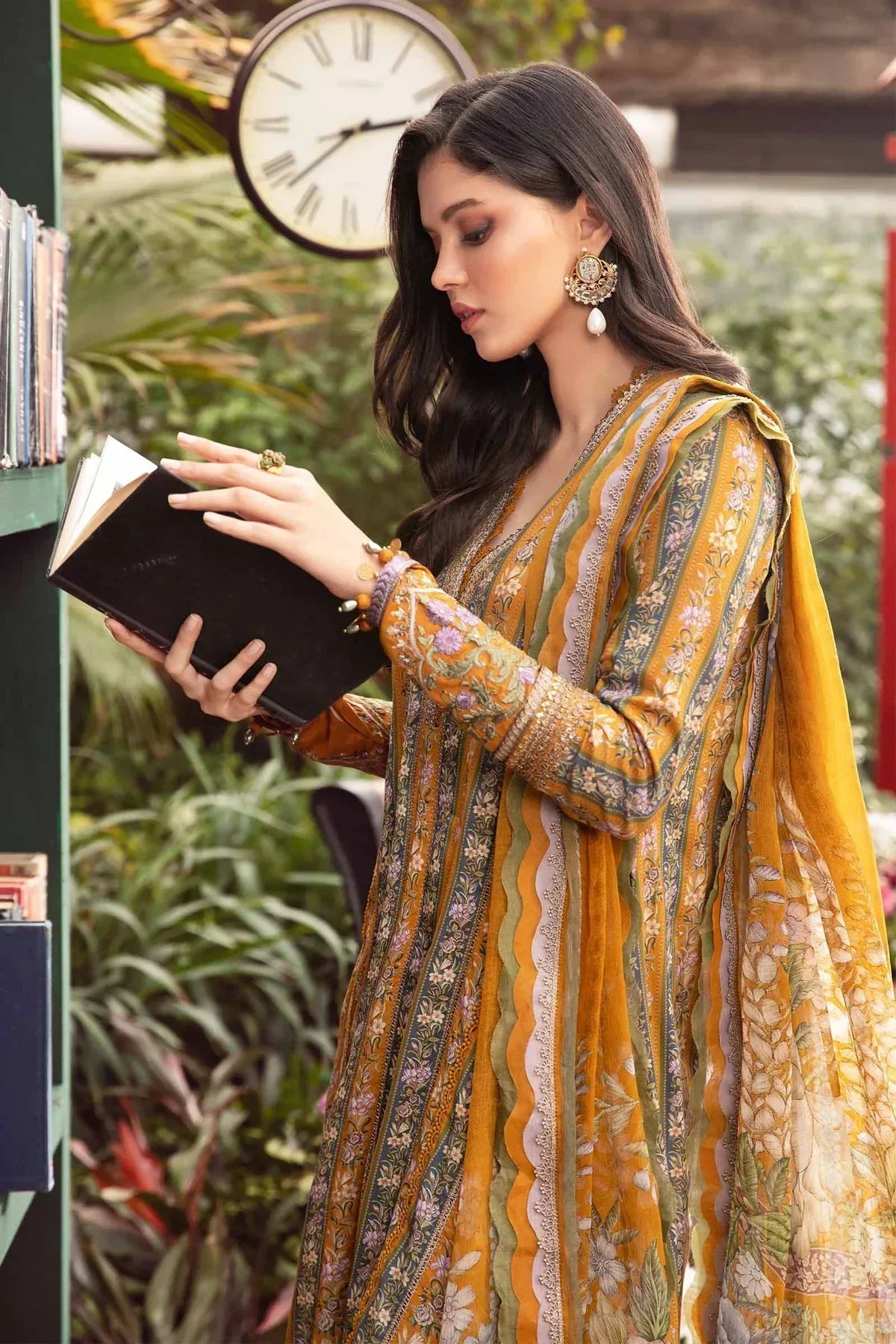 Maria B | M Prints Spring 24 | MPT-2107-A -  Maria B Luxury -  Agha Fabrics
