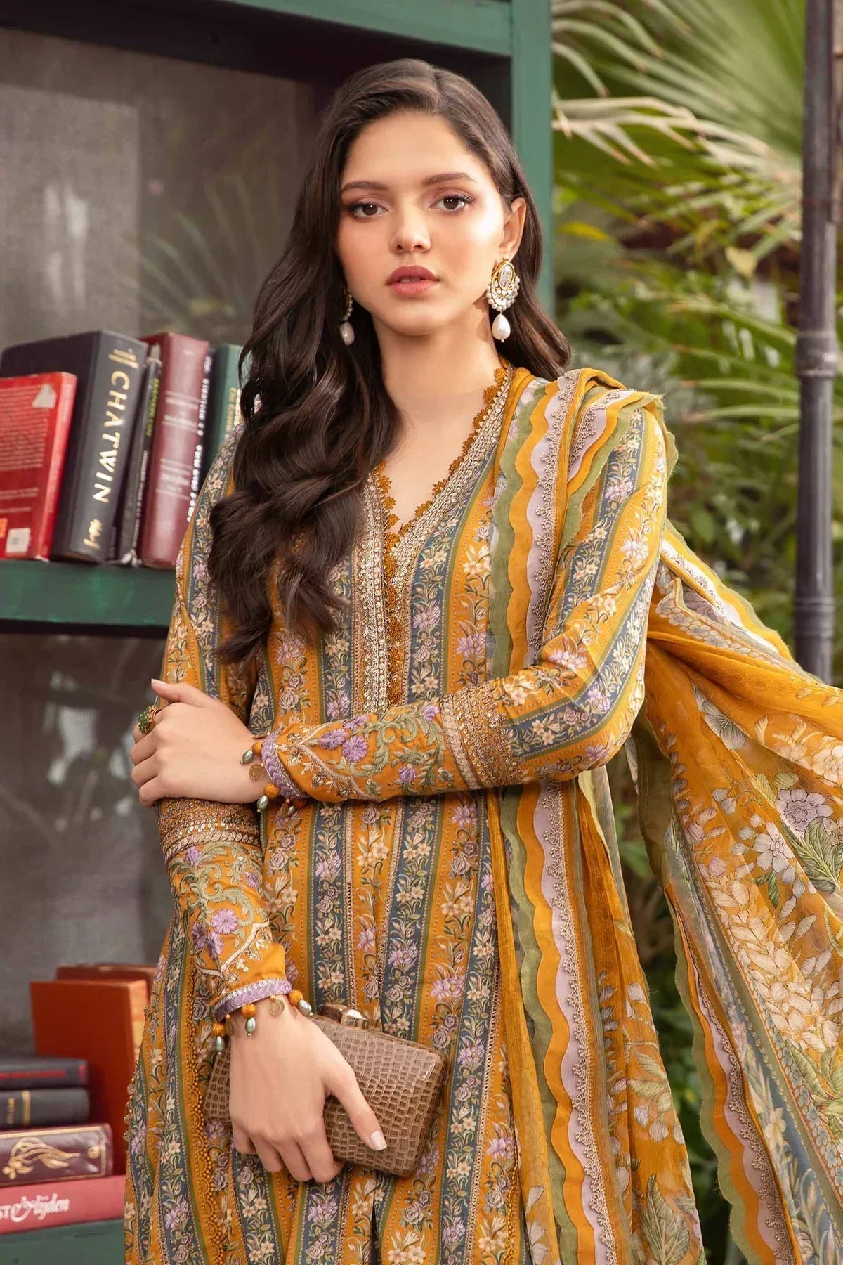 Maria B | M Prints Spring 24 | MPT-2107-A -  Maria B Luxury -  Agha Fabrics