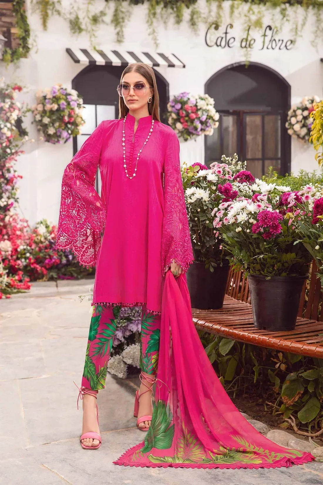 Maria B | M Prints Spring 24 | MPT-2101-B -  Maria B Luxury -  Agha Fabrics