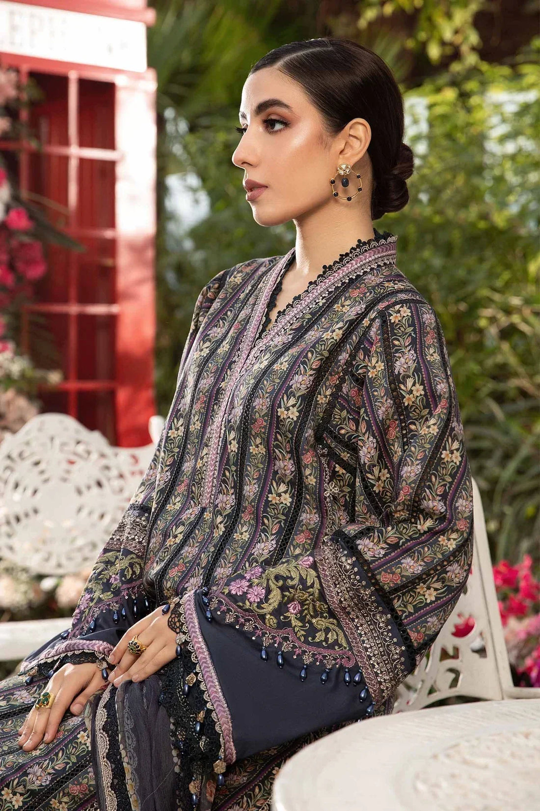 Maria B | M prints Spring 24 | MPT-2107-B -  Maria B Luxury -  Agha Fabrics