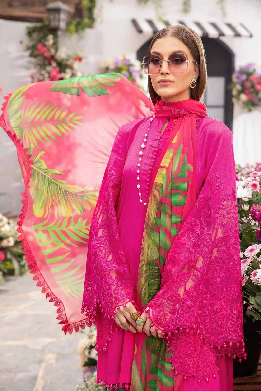 Maria B | M Prints Spring 24 | MPT-2101-B -  Maria B Luxury -  Agha Fabrics