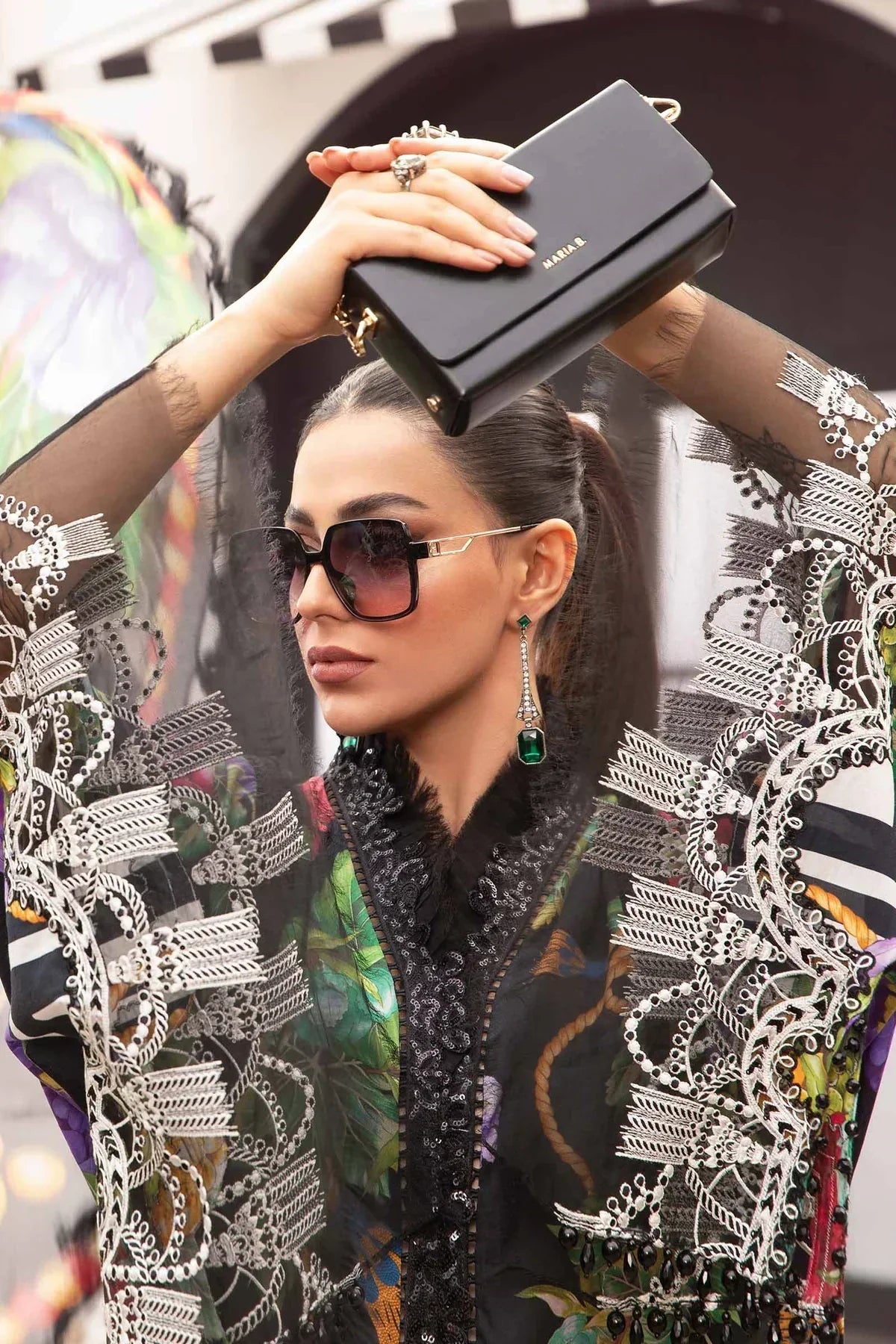 Maria B | M Prints Spring 24 | MPT-2108-B -  Maria B Luxury -  Agha Fabrics