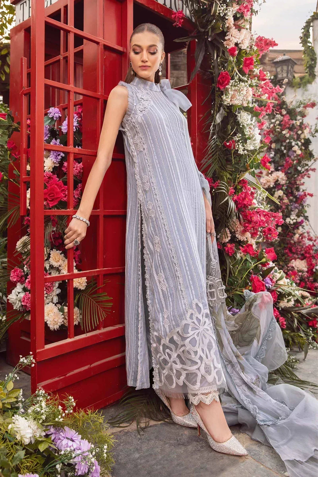 Maria B | M Prints Spring 24 | MPT-2109-A -  Maria B Luxury -  Agha Fabrics