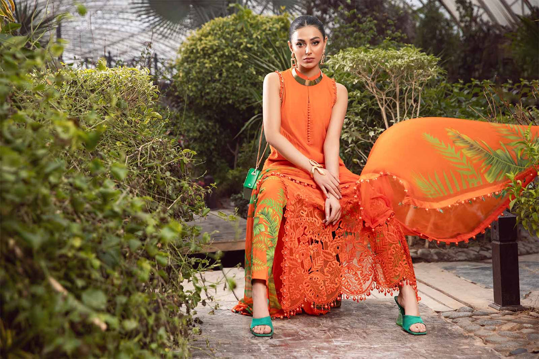 Maria B | M Prints Spring 24 | MPT-2101-A -  Maria B Luxury -  Agha Fabrics