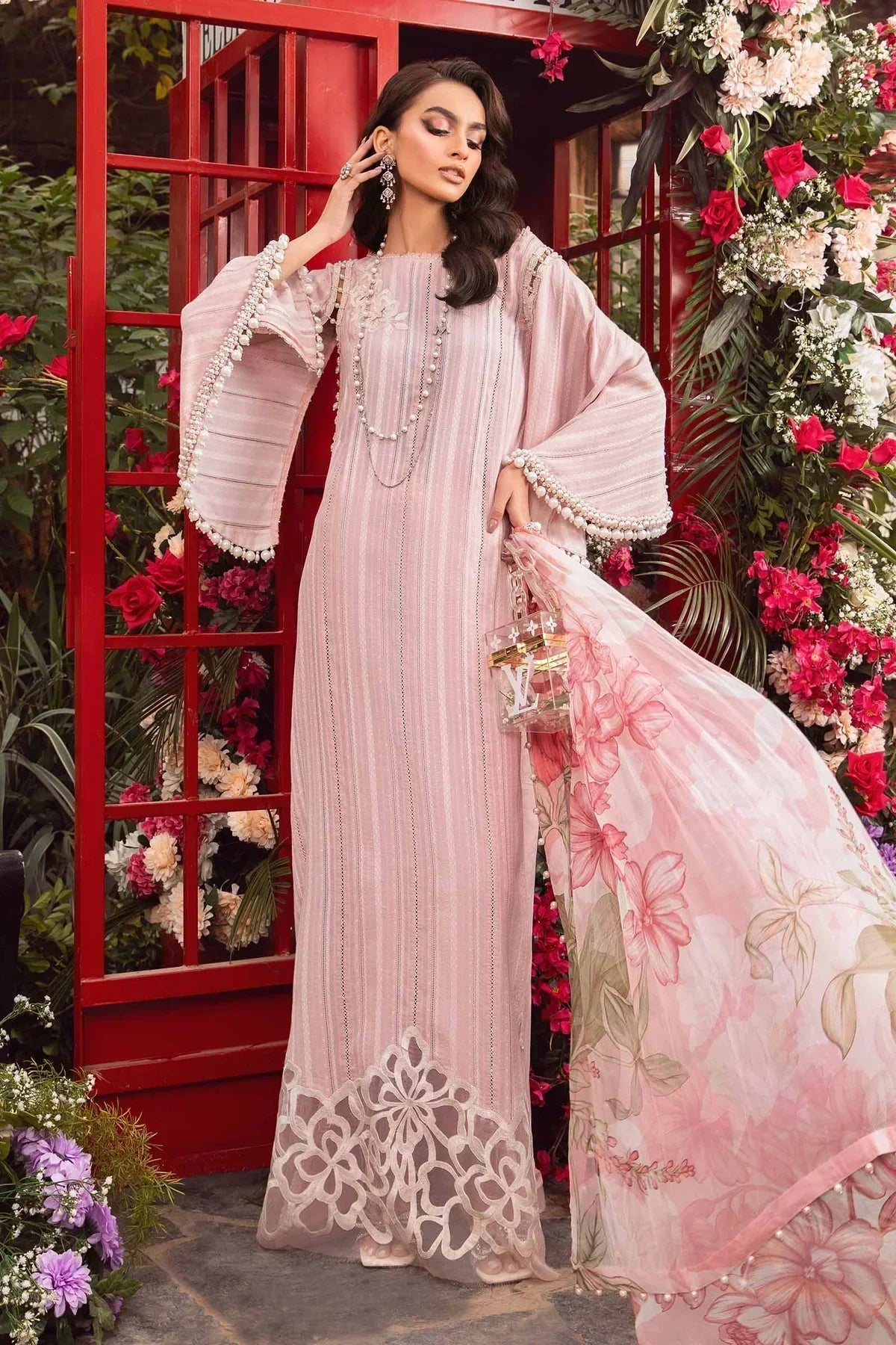 Maria B | M Prints Spring 24 | MPT-2109-B -  Maria B Luxury -  Agha Fabrics