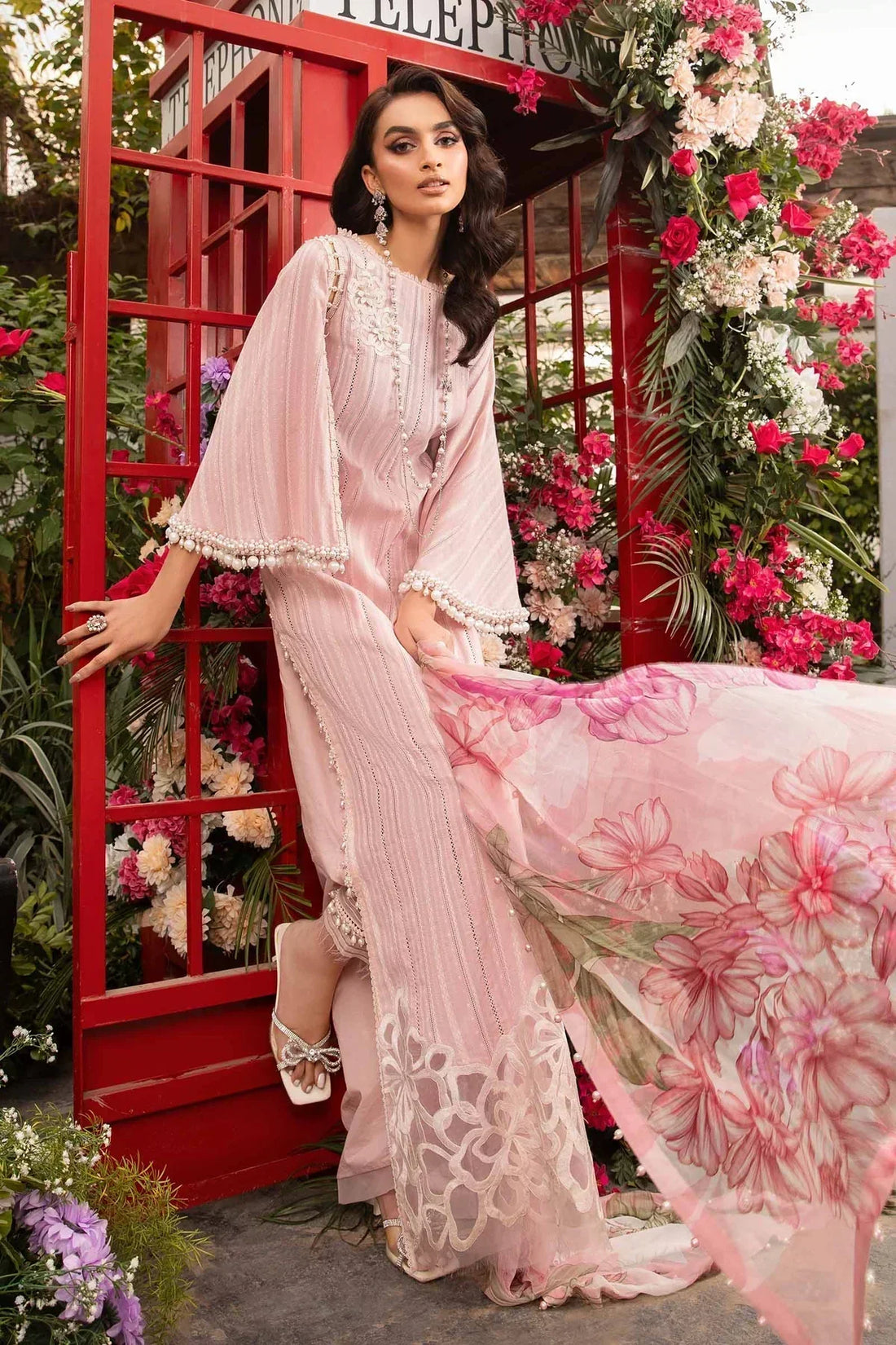 Maria B | M Prints Spring 24 | MPT-2109-B -  Maria B Luxury -  Agha Fabrics