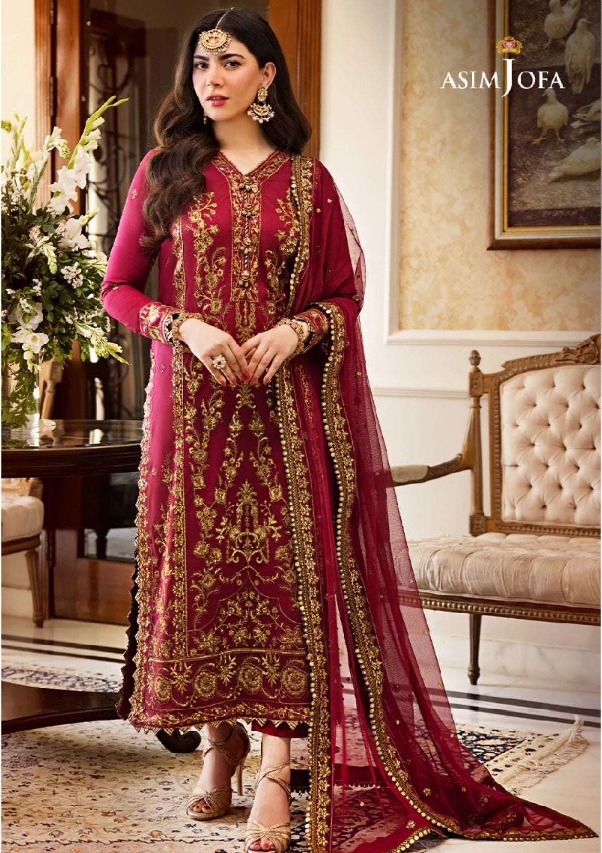 Formal Collection - Asim Jofa - Zari Sitara - AJZS#24 - Official Asim Jofa - Agha Fabrics UK