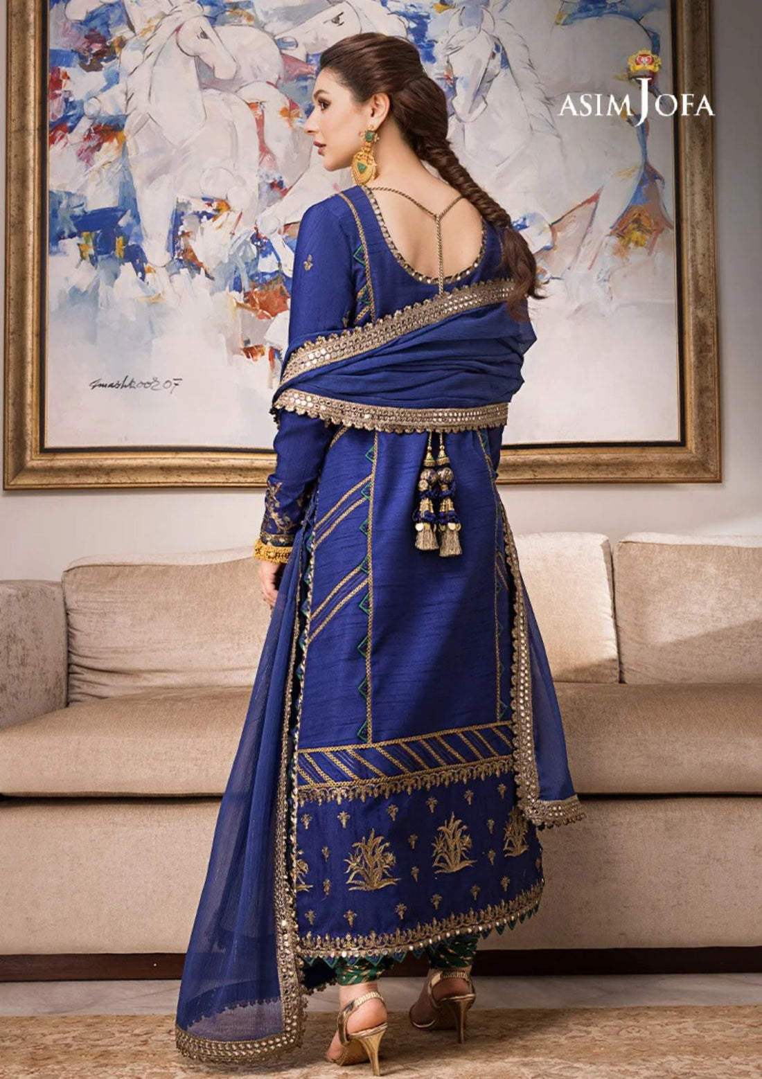 Formal Collection - Asim Jofa - Zari Sitara - AJZS#18 - Official Asim Jofa - Agha Fabrics UK