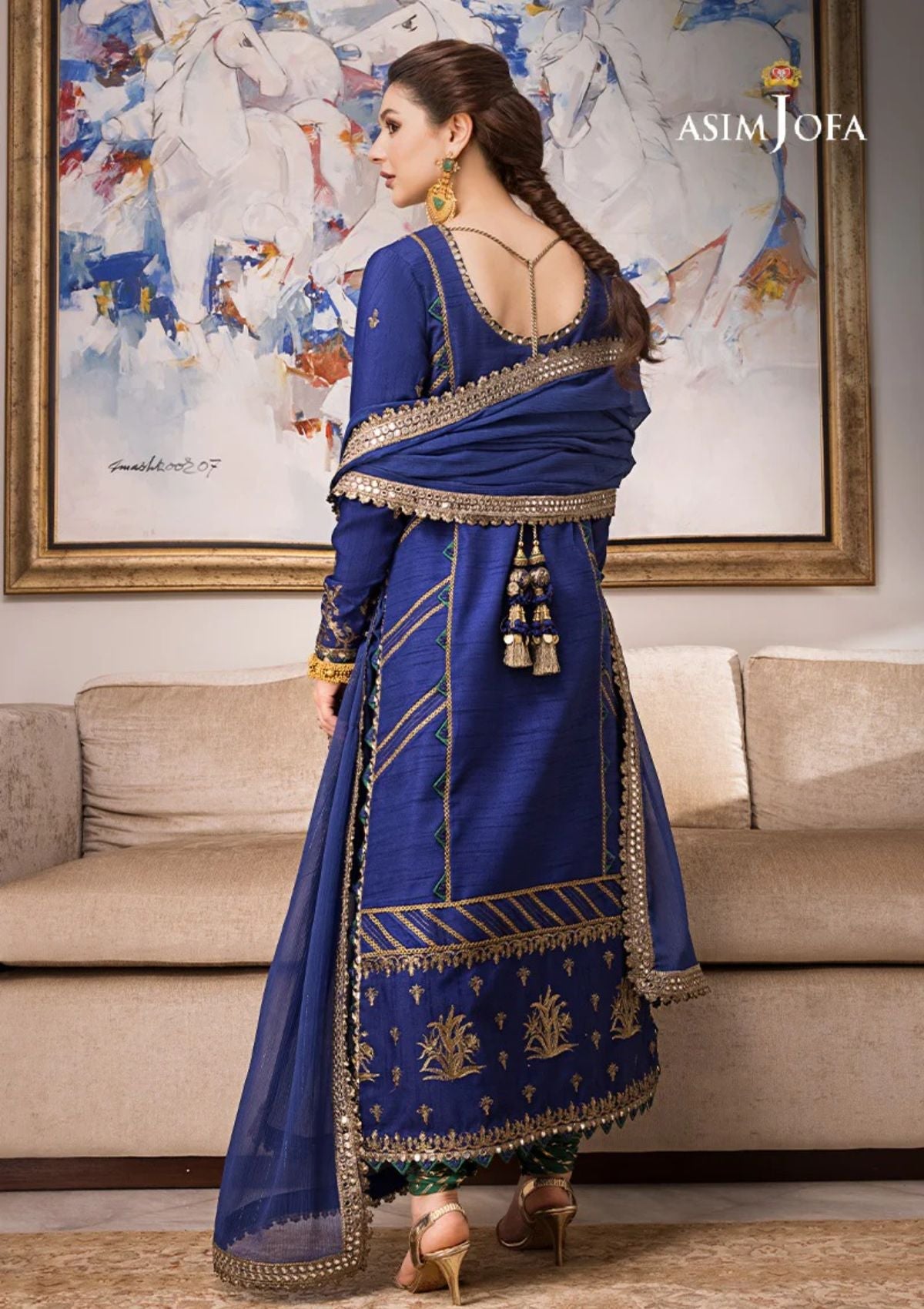 Formal Collection - Asim Jofa - Zari Sitara - AJZS#18 - Official Asim Jofa - Agha Fabrics UK