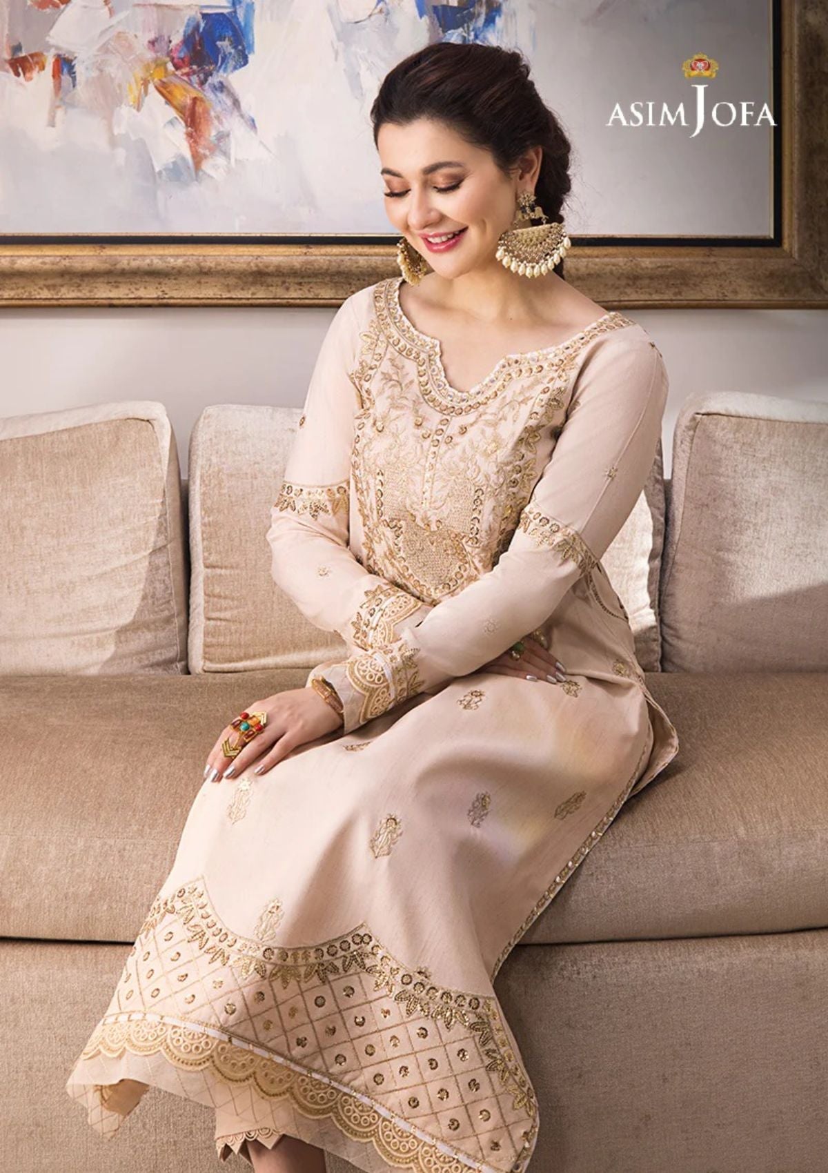 Formal Collection - Asim Jofa - Zari Sitara - AJZS#15 - Official Asim Jofa - Agha Fabrics UK